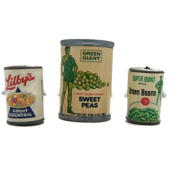 Toys Rare Mini Vintage Toy Green Giant Peas Supermarket Toys